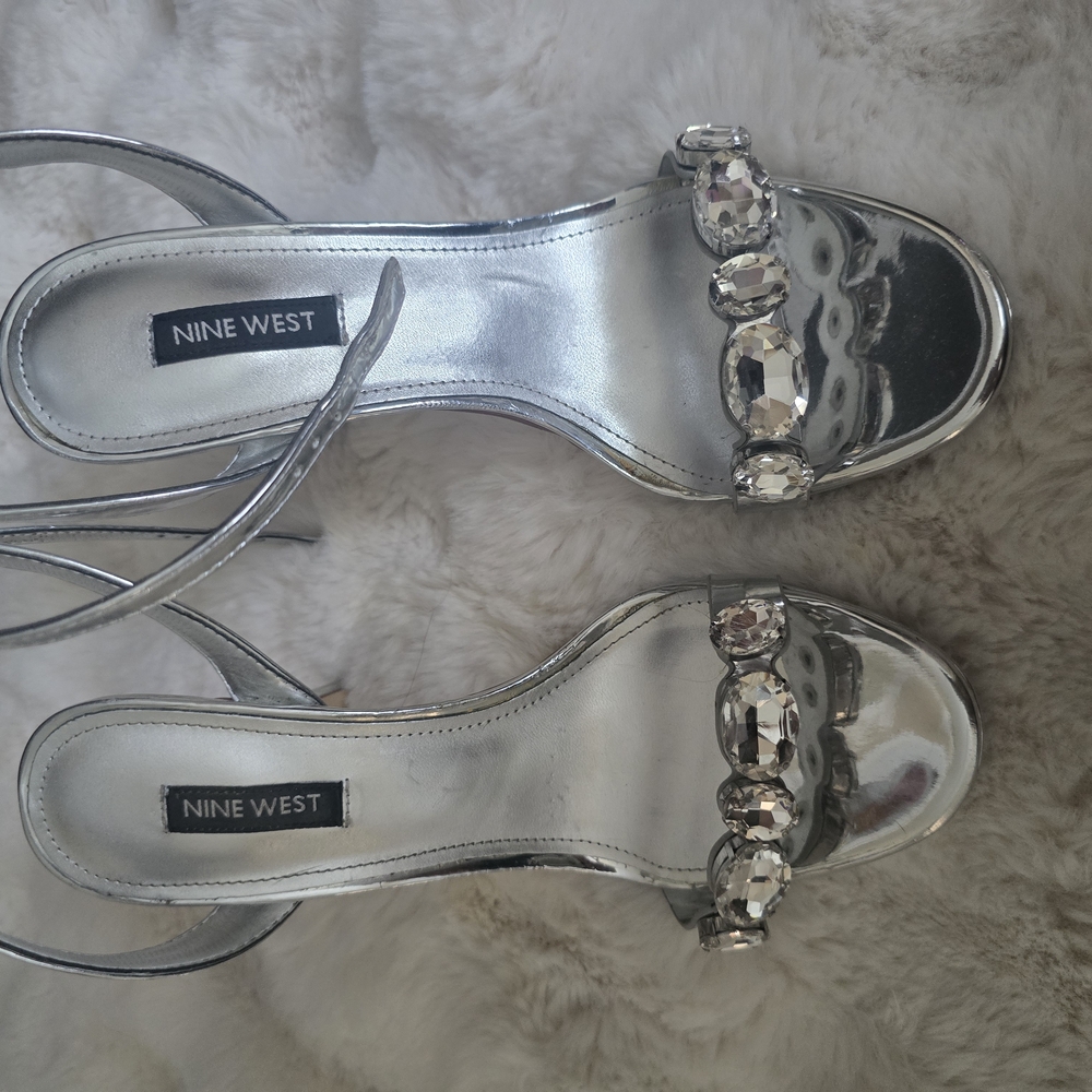 Nine West Silver Women's Sandals